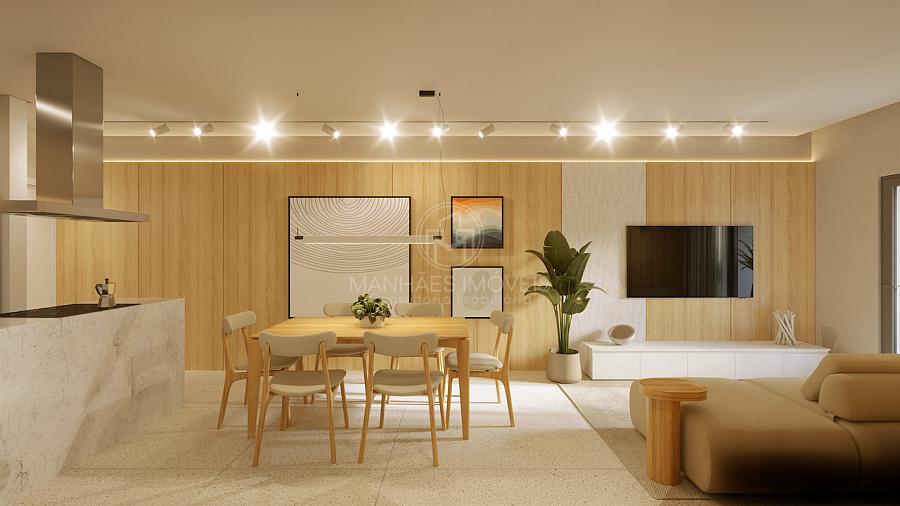 Living do apartamento tipo 01