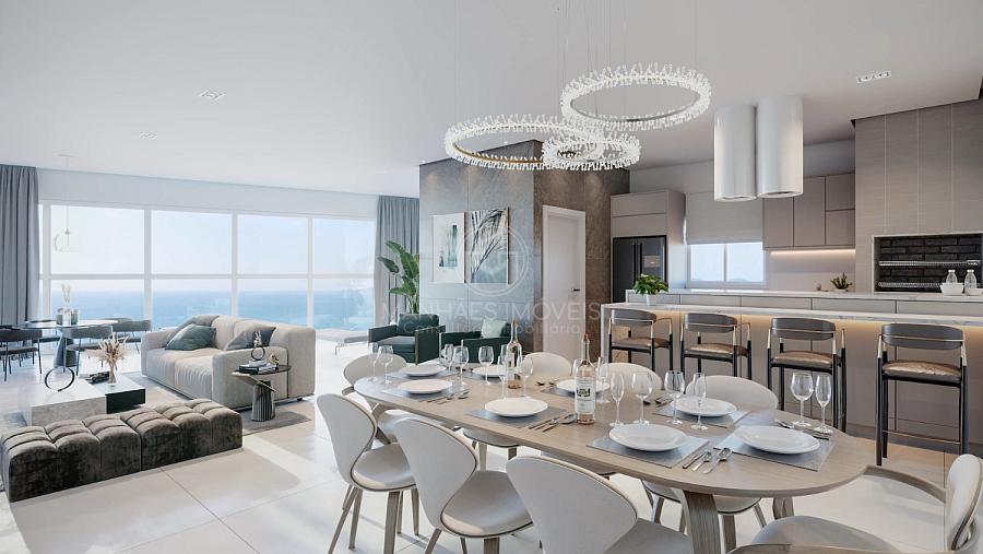 Apartamento Tipo 1: Living integrado