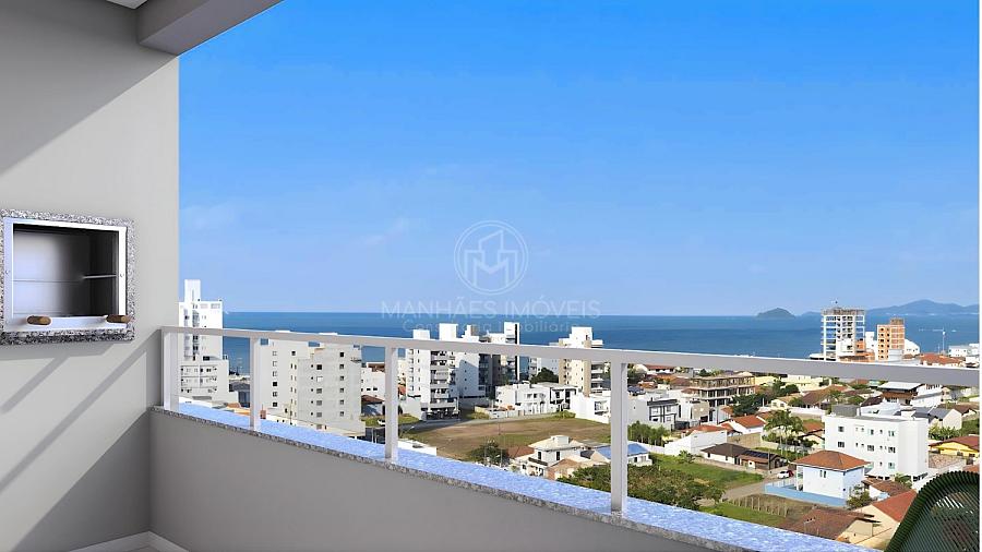 Apartamento Tipo: Sacada com churrasqueira
