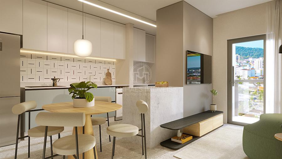 Living do apartamento tipo 03