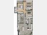 Planta humanizada do Apartamento Tipo 02 | 131,10m² priv.