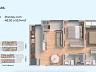 Planta humanizada dos Apartamentos Tipo 01 | 3º ao 8º pavimento