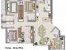 Planta apartamento tipo 1 - Falcon Tower