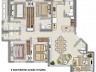 Planta apartamento tipo 2 - Falcon Tower