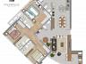 Planta Apartamento tipo - Magnifique Tower