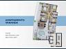 Planta Apto com Varanda - Mirage Residence
