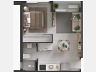 Planta do Studio final 7 - 34,9 m priv.
