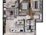 Planta disponvel (Torres A e B): Apartamento Tipo - Finais 3 e 4