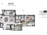 Planta humanizada do Apartamento Tipo 4
