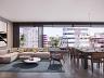 Apartamento Tipo 01: Living integrado