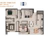 Planta humanizada do Apartamento Tipo - Finais 3 e 4