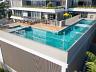 Foto da rea de lazer descoberta (Piscina adulto e infantil, deck elevado, terrao e playground)