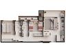 Planta humanizada do Apartamento Tipo - Final 5 | 78m priv.