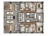 Plantas de 128m | 2 apartamentos por andar