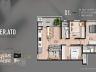 Planta humanizada do Apartamento Tipo 01
