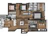 Apartamento Tipo: Planta com 121m privativos