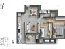 Planta humanizada do Apartamento Tipo 5