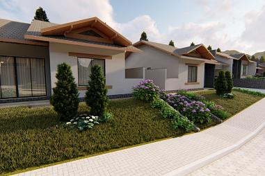 CASA NO RESIDENCIAL GRAMADO - MEIO - Em Construção